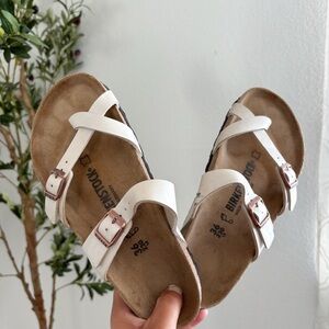 Birkenstock Mayari Cream Double-Strap Sandals 5